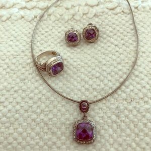 Sterling silver jewelry set